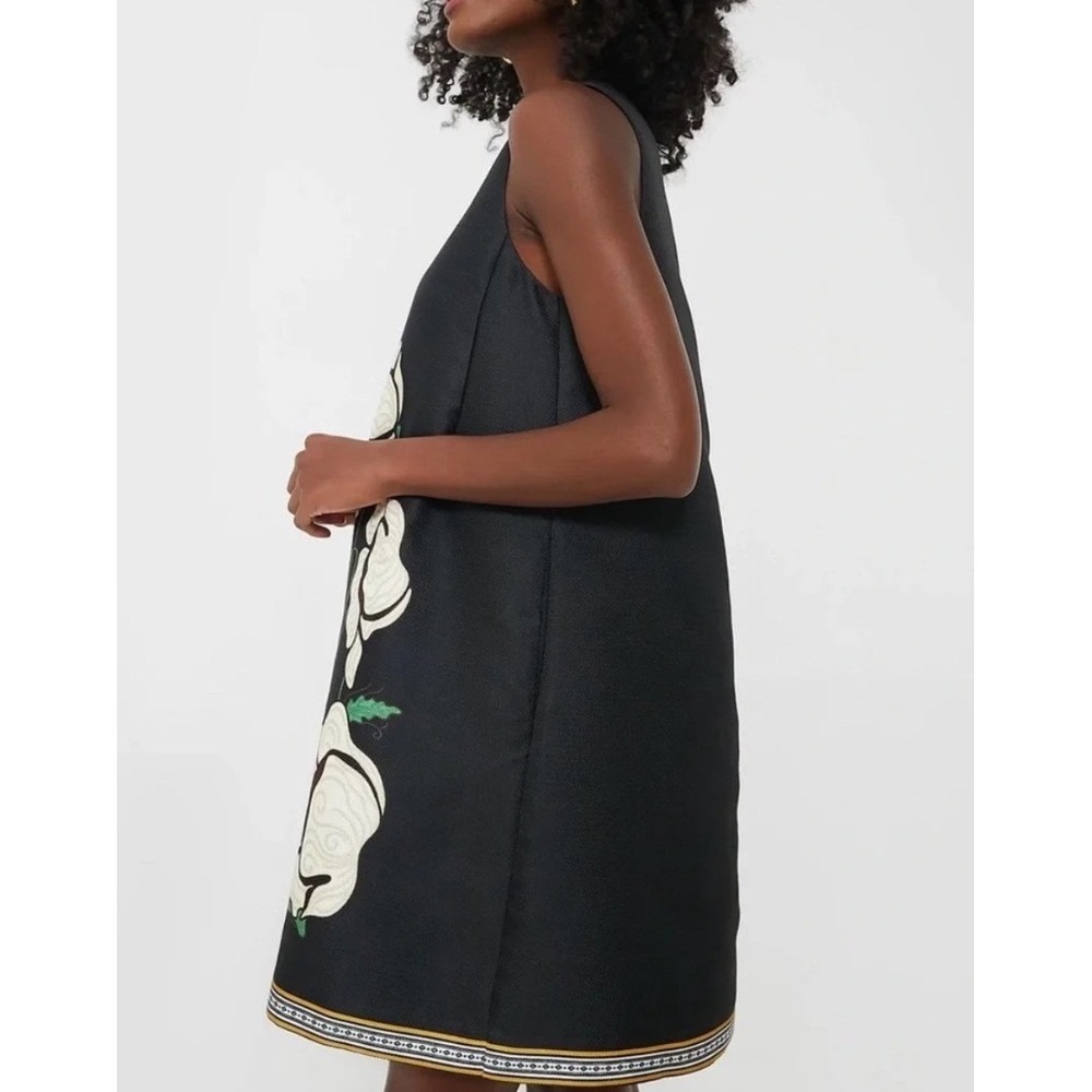 Tuckernuck Moonflower Bouquet Marlowe Dress Black Floral Embroidered XL NWT - Picture 3 of 11